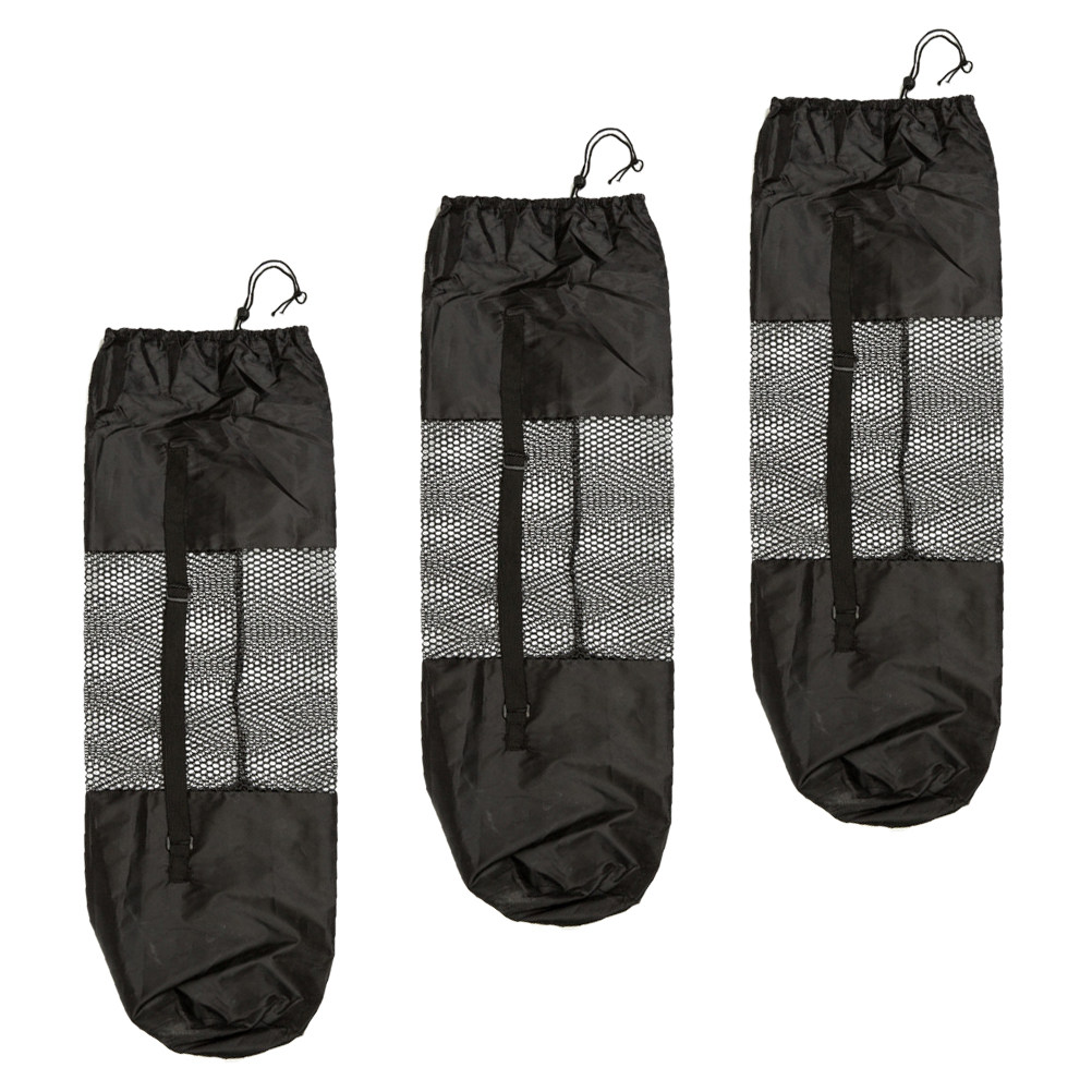 Yoga Mat Bag Carrier - 3 ชิ้น กระเป๋าตาข่ายใส่เสื่อโยคะ สายรัดปรับระดับได้ กระเป๋าใส่ของสำหรับกีฬากลางแจ้ง กระเป๋าโยคะแบบพกพา