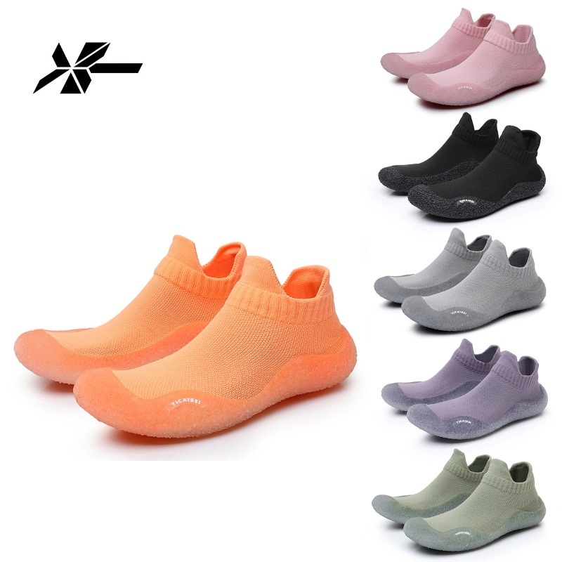 Pilates Yoga Grip Socks - รองเท้าชายหาดแห้งเร็วสำหรับผู้หญิงรุ่นใหม่, รองเท้ากันลื่นพื้นนุ่มสำหรับกิจกรรมกลางแจ้ง, รองเท้าลุยน้ำ, รองเท้าถุงเท้าสำหรับโยคะและฟิตเนสในร่ม