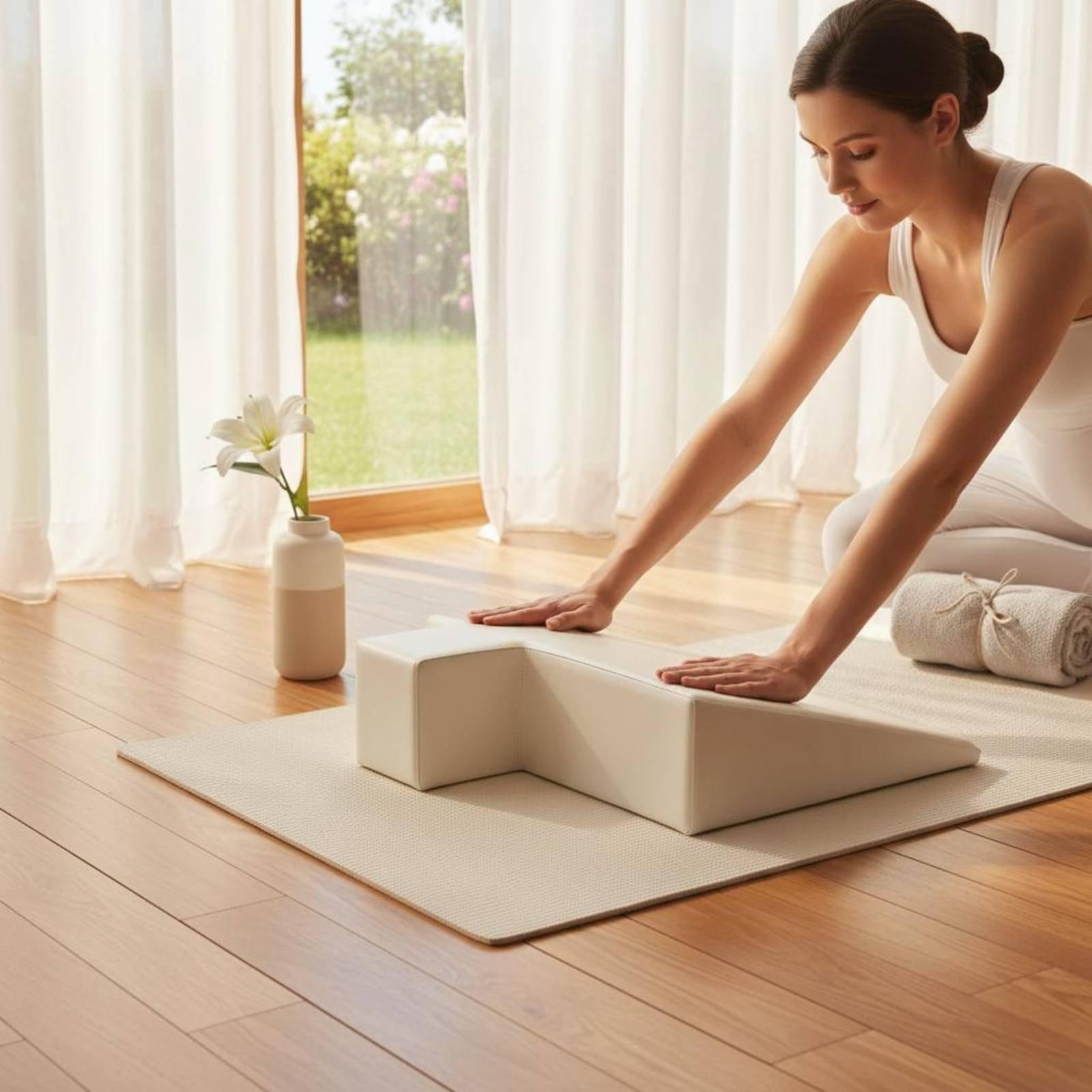 Pilates & Yoga Studio Alineacion - เบาะรองหลังสำหรับคุณแม่ตั้งครรภ์ โฟมหนาแน่น หมอนออกกำลังกาย อุปกรณ์เสริมสำหรับพิลาทิส ใช้กับเครื่องพิลาทิส รีฟอร์มเมอร์