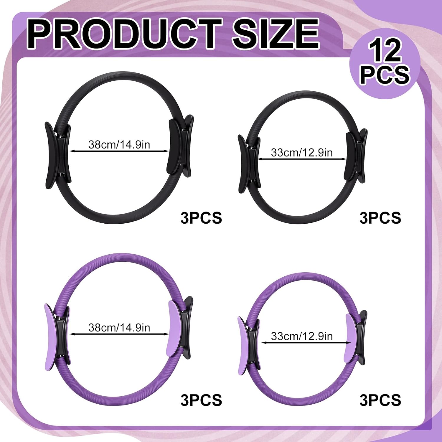 ชุดวงแหวนพิลาทิส 12 ชิ้น ขนาดค - Pilates Ring Magic บทวิจารณ์และราคา