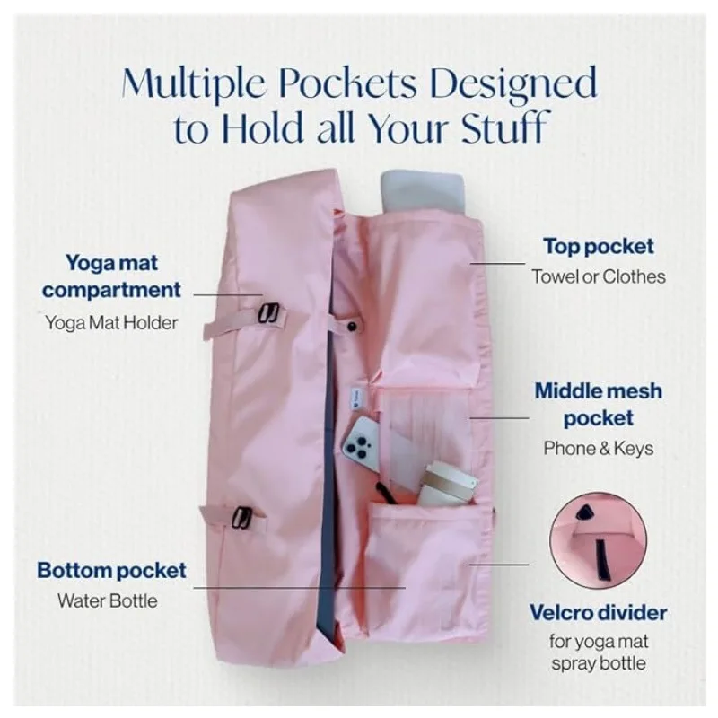 กระเป๋าใส่เสื่อโยคะพร้อมช่องใส - Yoga Mat Bag Carrier บทวิจารณ์และราคา