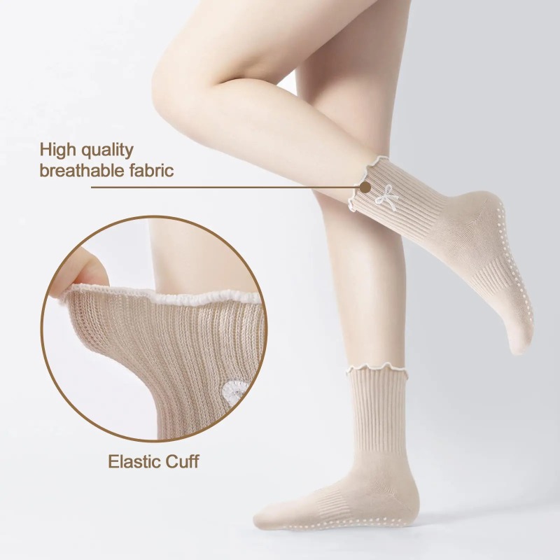 ถุงเท้าโยคะมืออาชีพ สายรัดผ้าฝ - Pilates & Yoga Studio Alineacion บทวิจารณ์และราคา