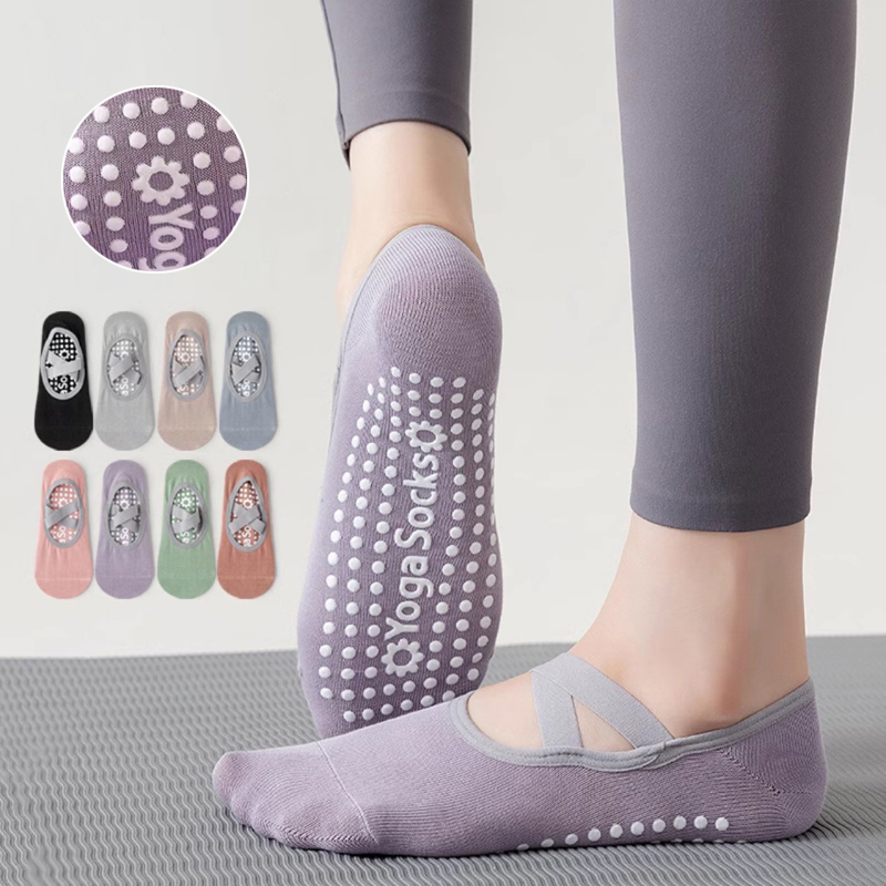 Breathable ผ้าเช็ดตัวด้านล่างถ - Pilates Yoga Grip Socks บทวิจารณ์และราคา