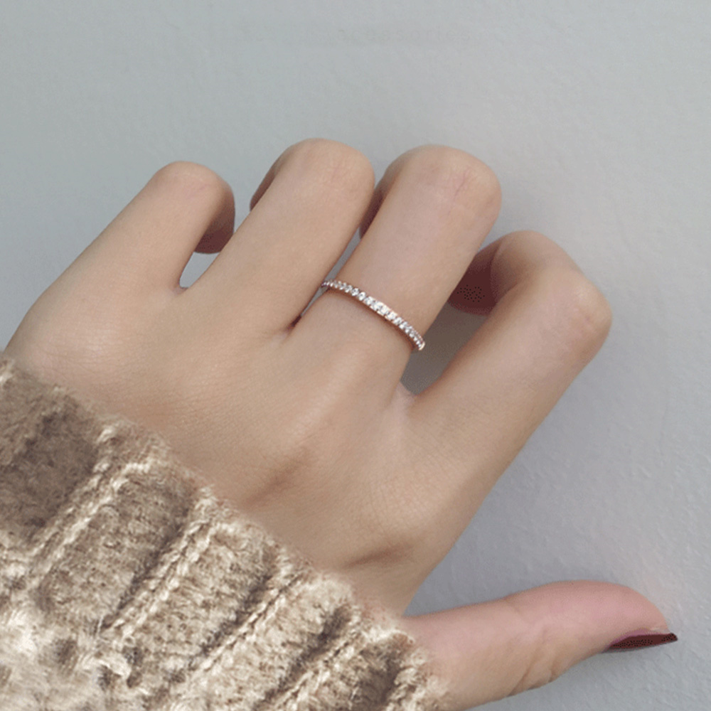 2mm Iced Out Cubic Zirconia แห - Pilates Ring Magic บทวิจารณ์และราคา