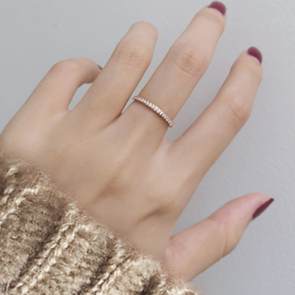 2mm Iced Out Cubic Zirconia แห - Pilates Ring Magic บทวิจารณ์และราคา