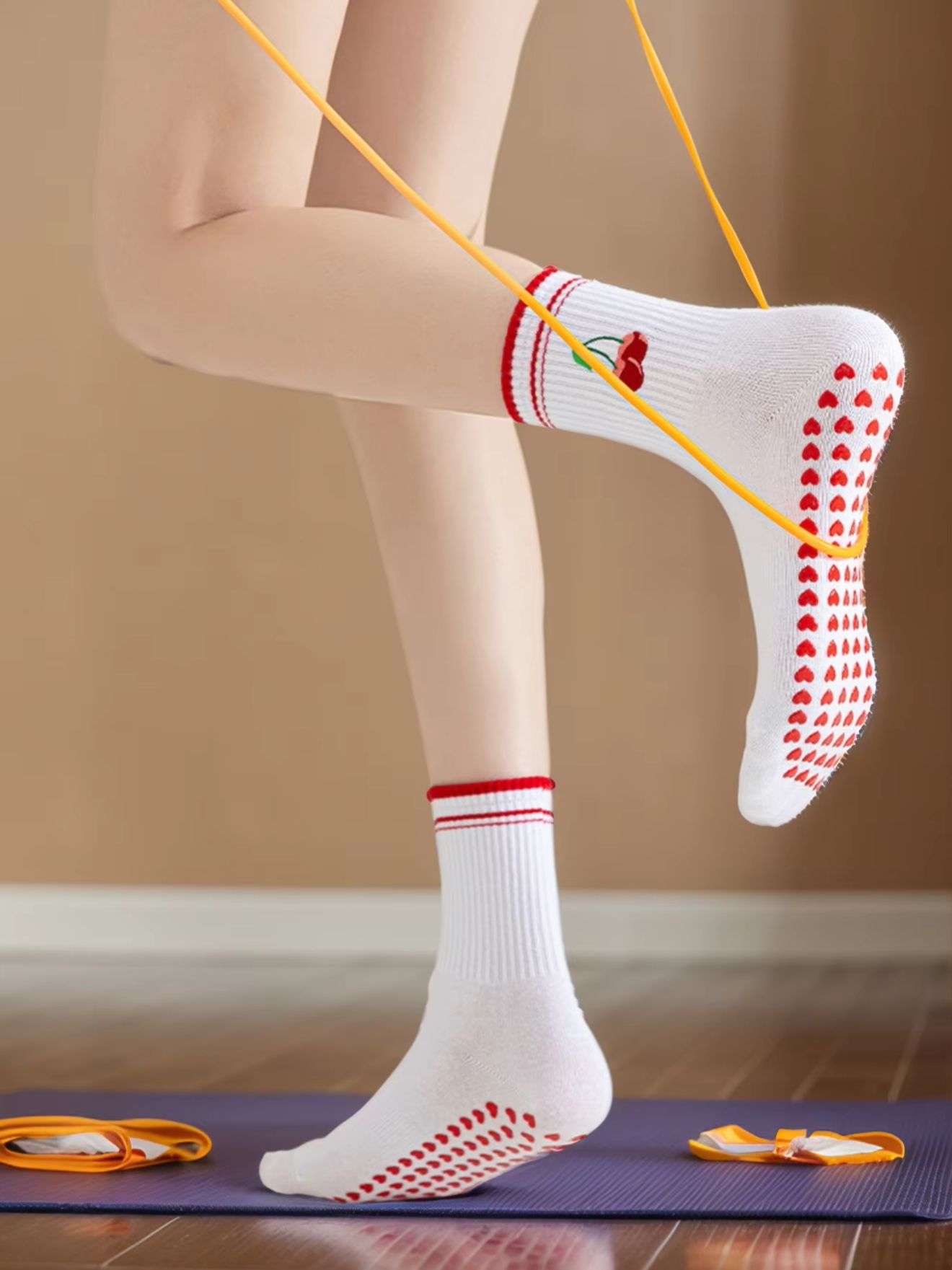 1 คู่ถุงเท้าโยคะมืออาชีพสำหรับ - Pilates & Yoga Studio Alineacion บทวิจารณ์และราคา
